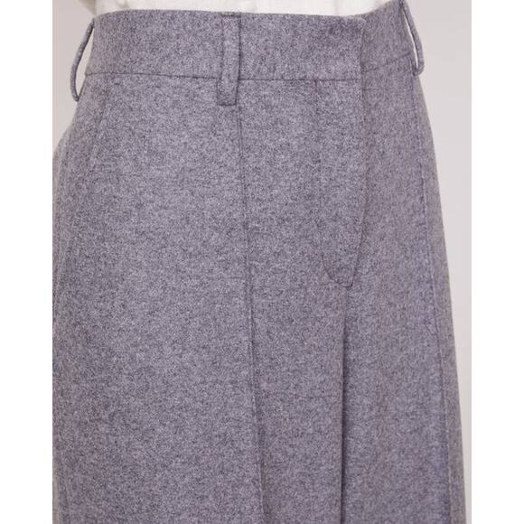 Officine Generale Rosa Wide Leg Pants in Heather Grey 34 US 2 - Picture 5 of 5